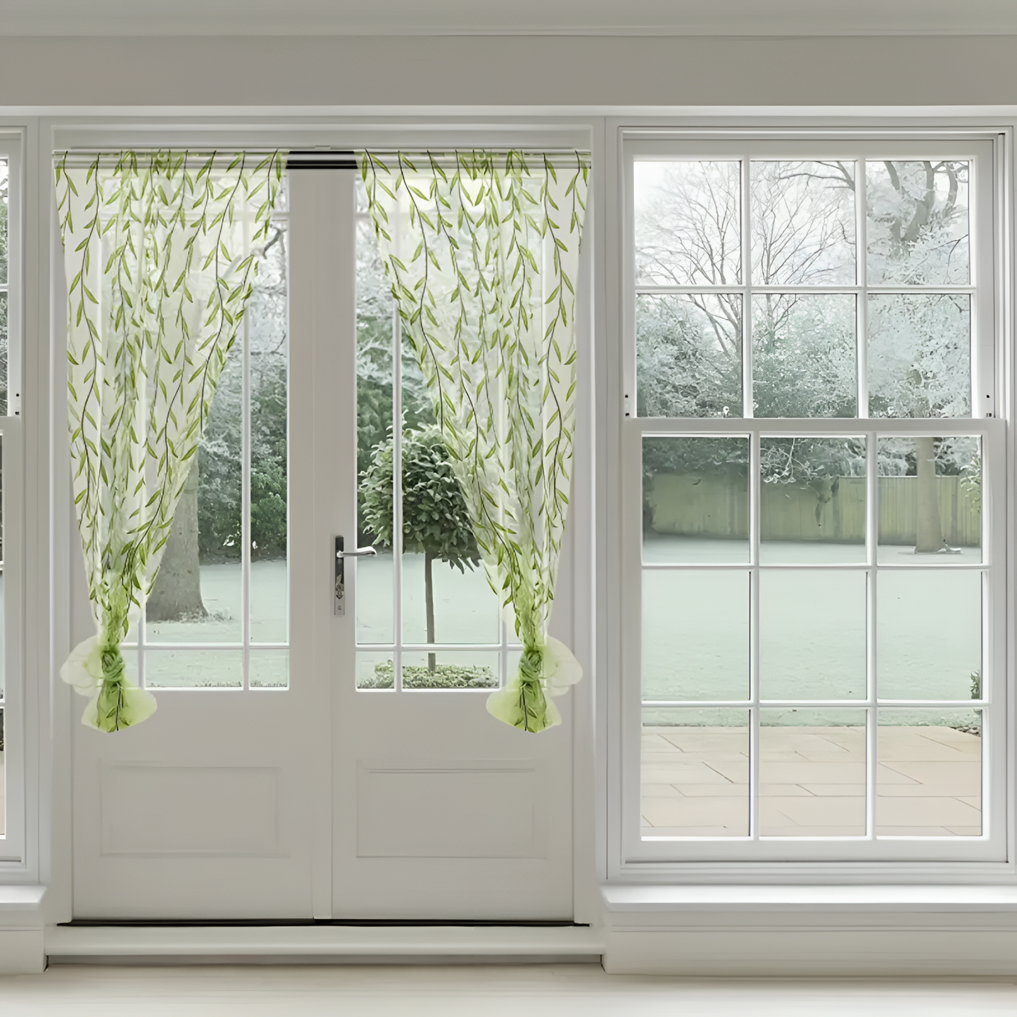 Willow Leaf Streifen Fenstervorhänger