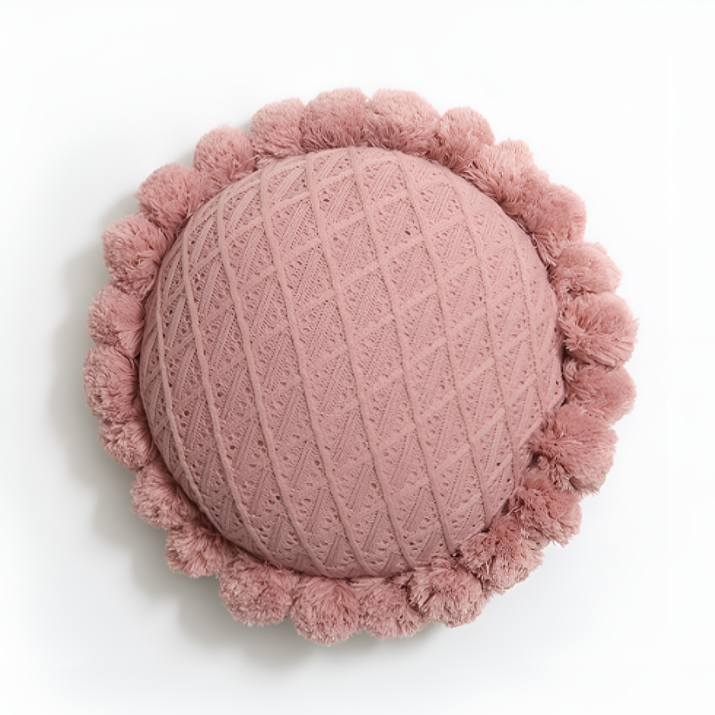 Chic Sonnenblume Pom-Pom Kissen