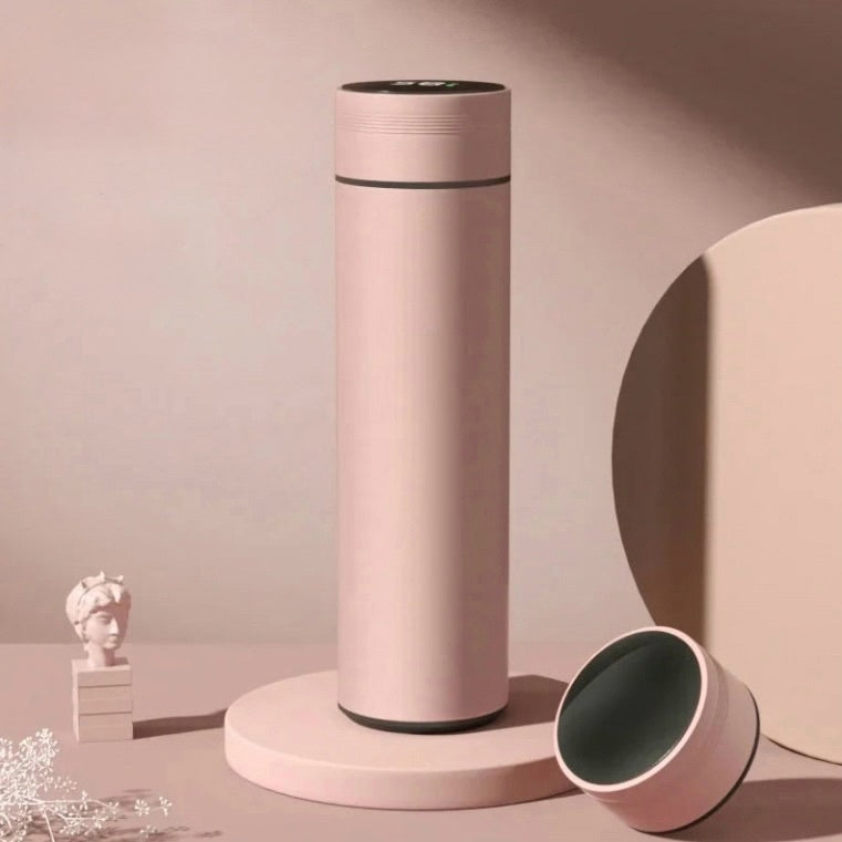 480ml Smart Edelstahlthermoskanne mit Temperaturanzeige, auslaufsichere Vakuumflasche für Kaffee und Milch, perfektes Weihnachtsgeschenk