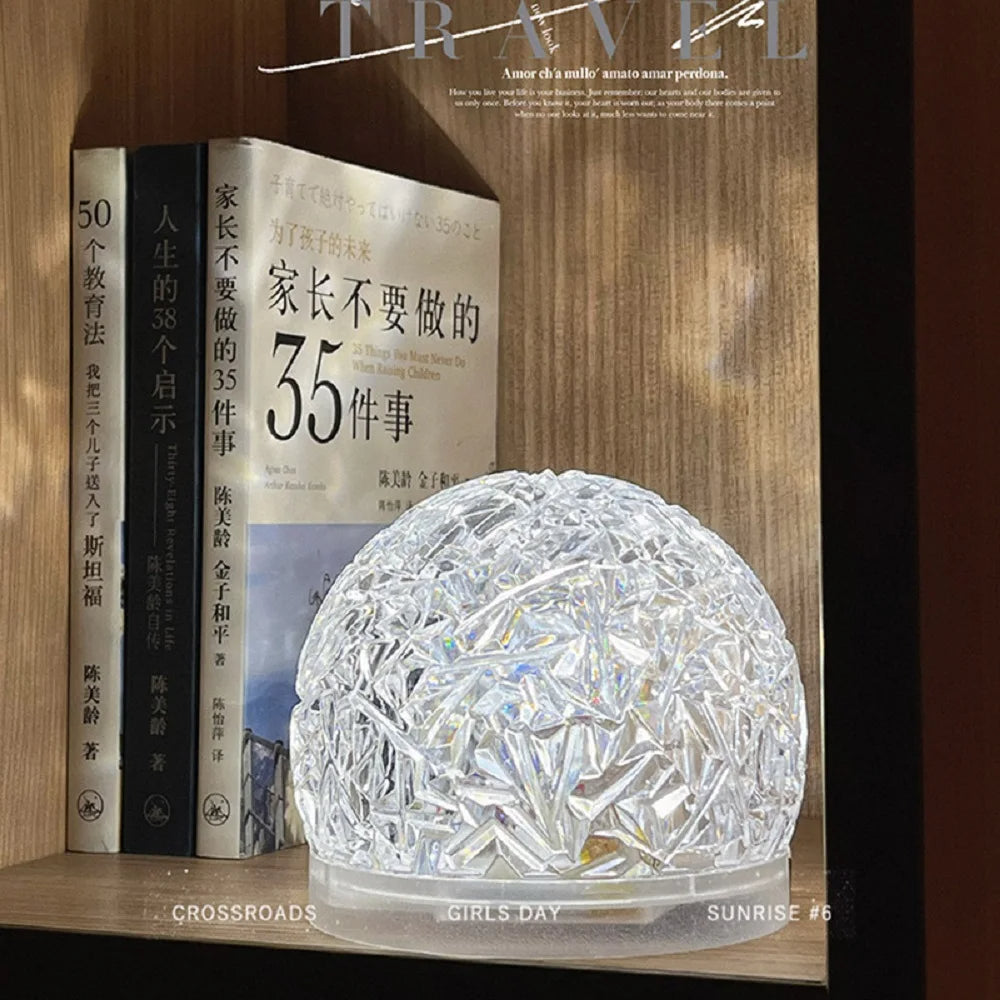 (ALMOST SOLD OUT) Crystal Wave Farbwechsel Touch Control + Fernbedienung Lampe