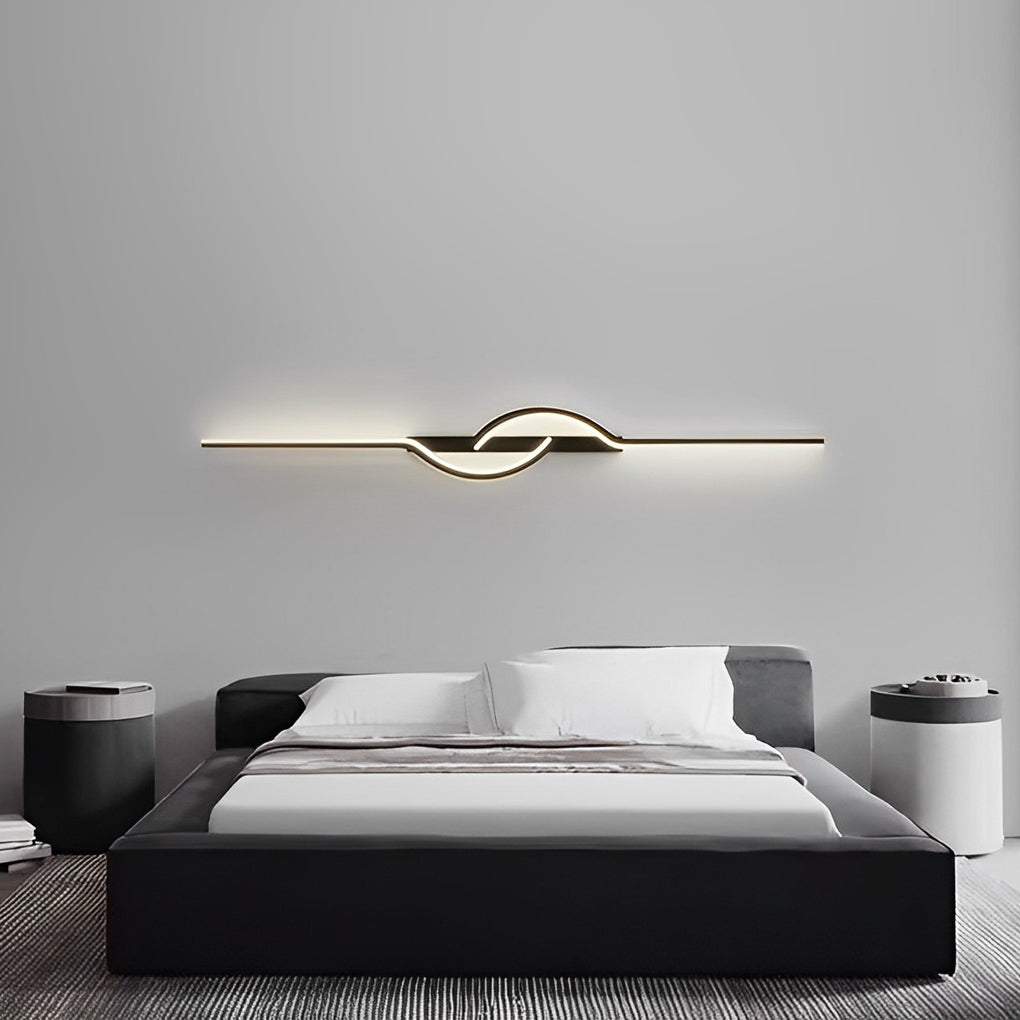 Wandleuchte Modern Schwarz Aluminium LED Leuchte