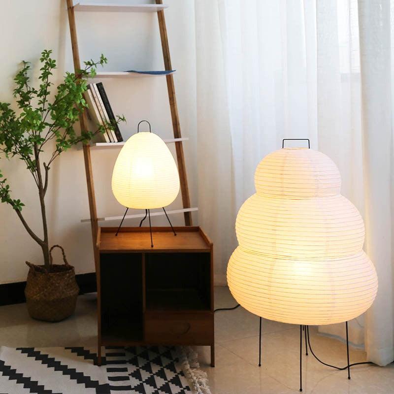 Garduru – Reispapier Tischlampe im modernen Stil