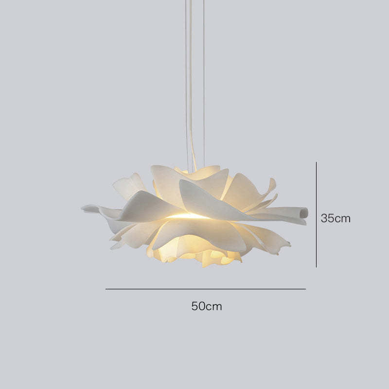 Suspension Bella Fleur - Moderne Lampe aus Metall und Acryl, Florales Design