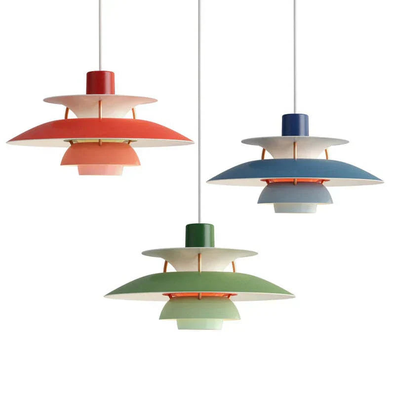 LED Hängeleuchte Morandi – Modernes Design aus farbigem Metall