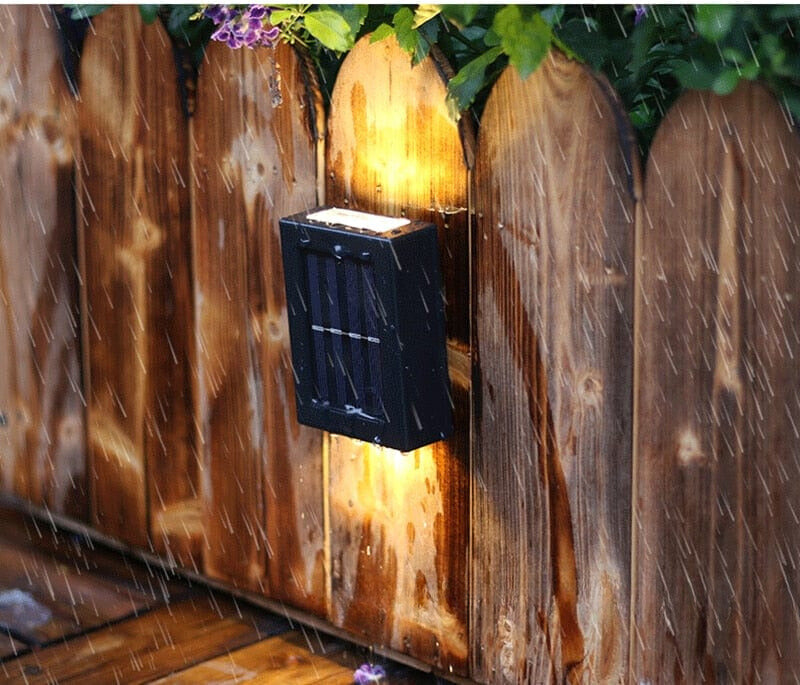Moderne Solarbetriebene Wandlampe – Außenbeleuchtung für Terrasse & Fassade