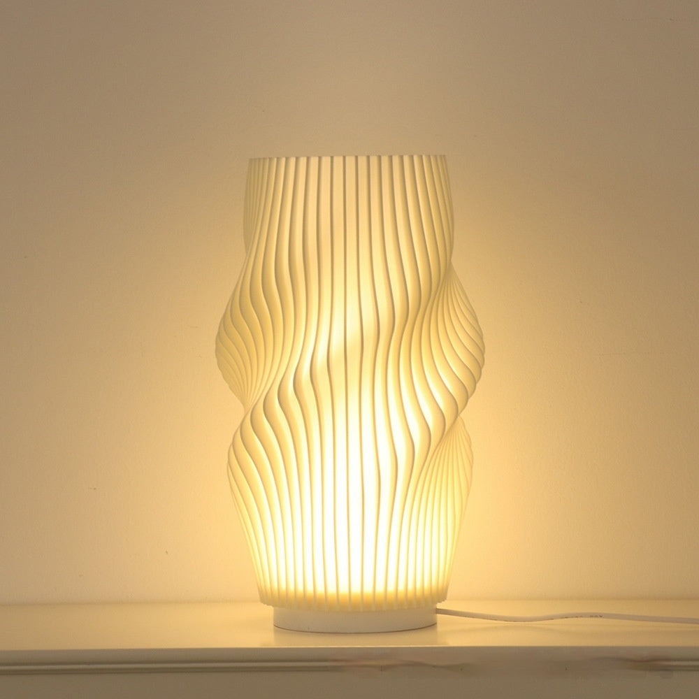 3D gedruckte Vase und Nachtlampe