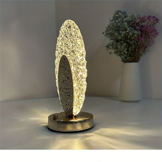 Garduru & Luxus Pauw Tafellampe - CrystalGlow