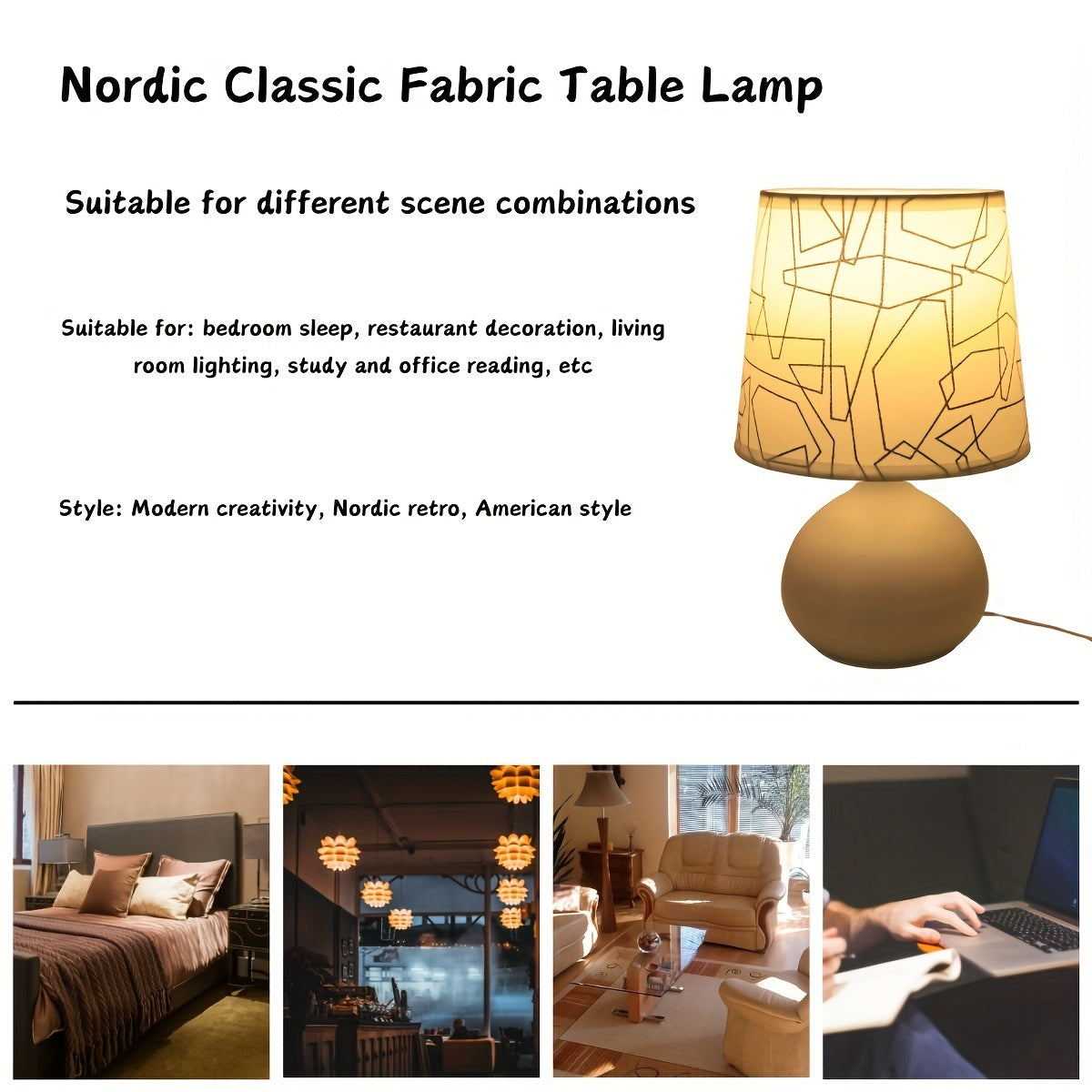 Geometrische Stil Tischlampe - Modern und Stimmungsvoll