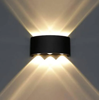 Royelux LED Pentagram Wandlampe - Stilvolle wasserdichte Lampe für Innen- und Außenbereich