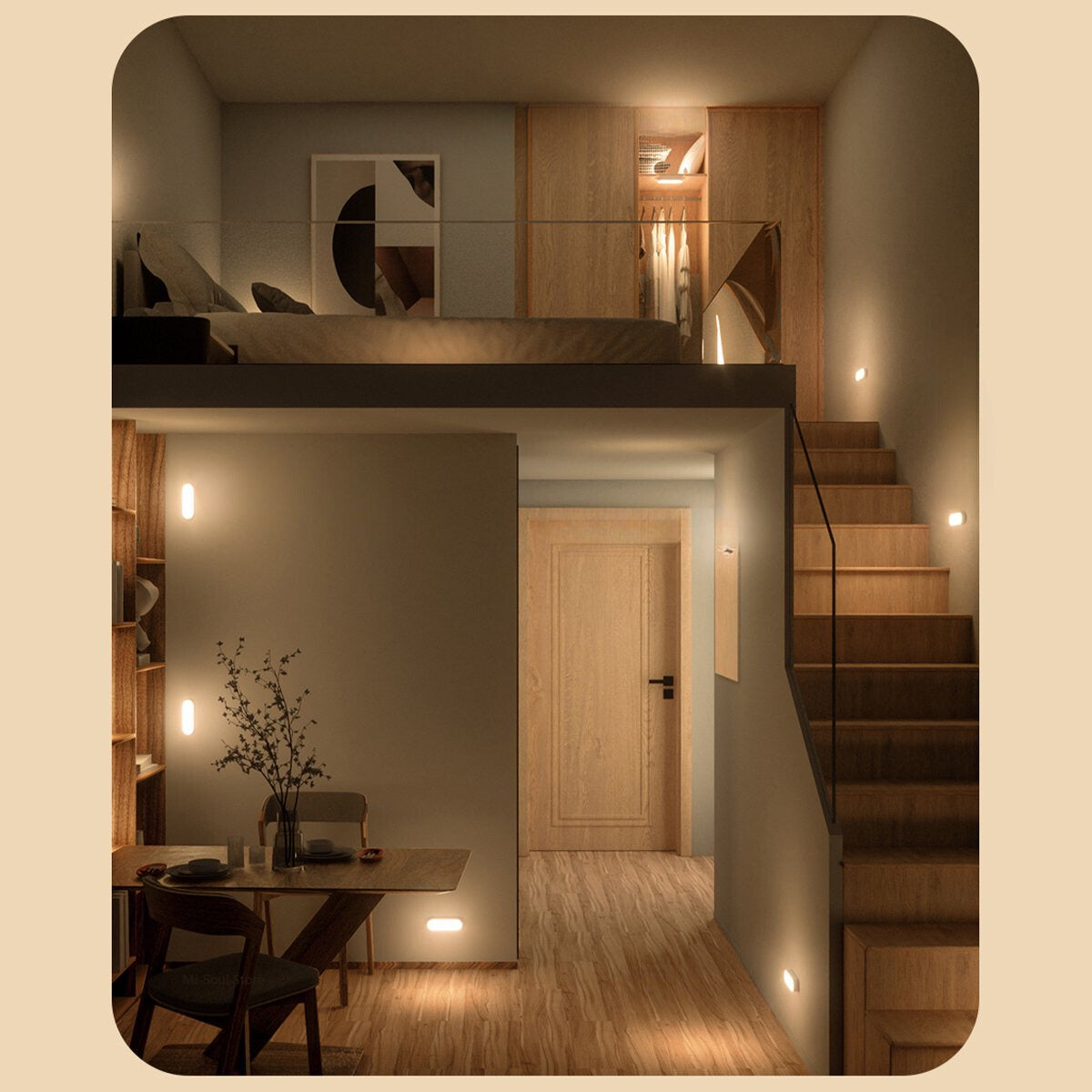 LED USB wiederaufladbare drahtlose Bewegungssensor Wandlampe Licht