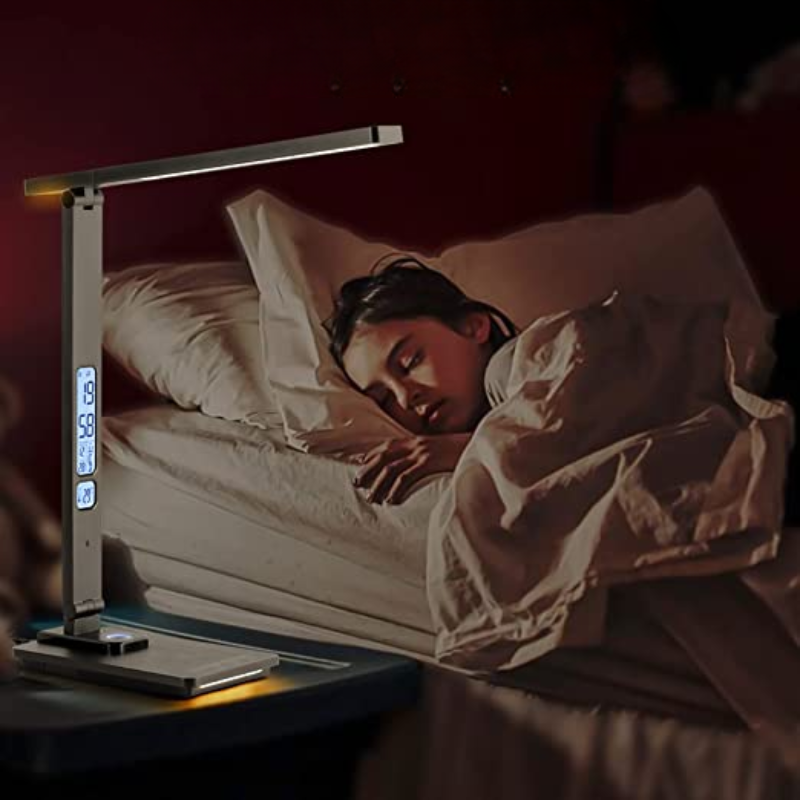 LED Schreibtischlampe - Mit drahtlosem Ladegerät und USB-Ladeanschluss - Touch-Bedienung