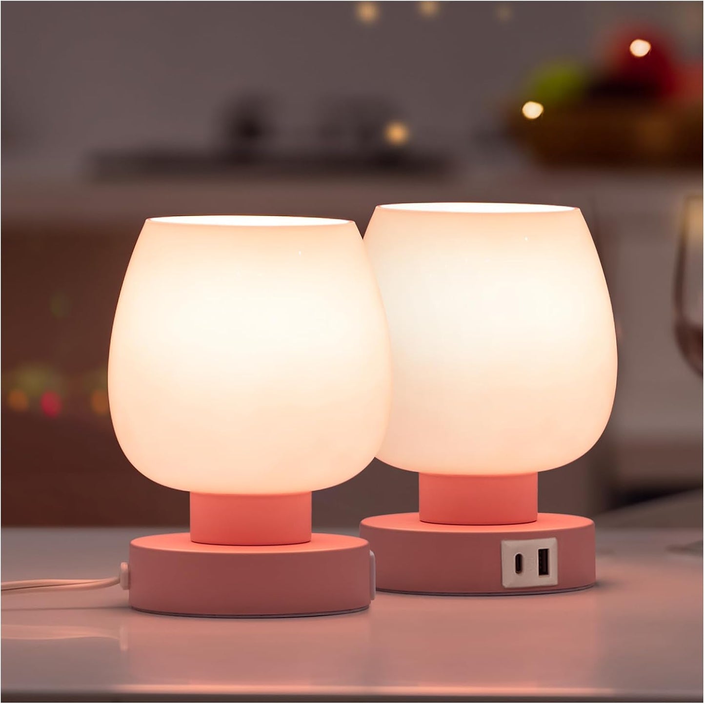 Nachttischlampen mit Touch-Funktion Set von 2