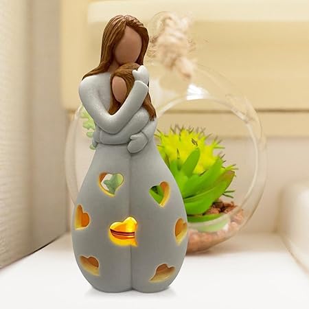 Lampe Eternal Love - Romantische und Elegante Beleuchtung aus Beige Resin