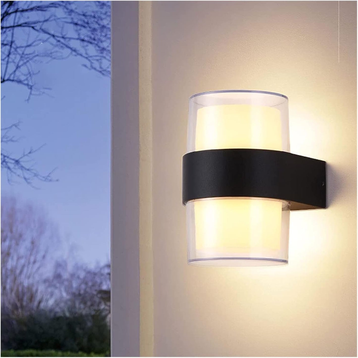 Royelux LED Pentagram Wandlampe - Stilvolle wasserdichte Lampe für Innen- und Außenbereich