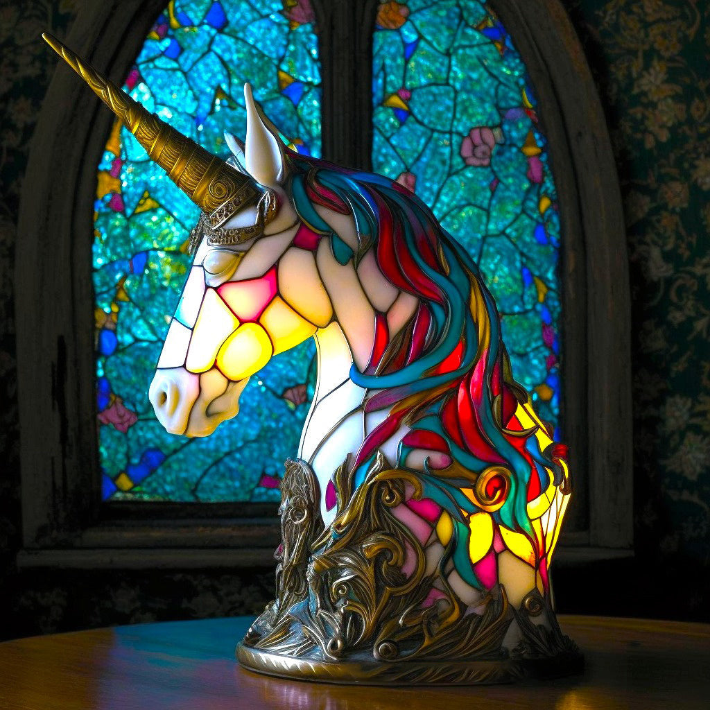 Tiffany Art Deco Glasdeko – Bunte Tiermotive – Handgefertigte Fensterdekoration