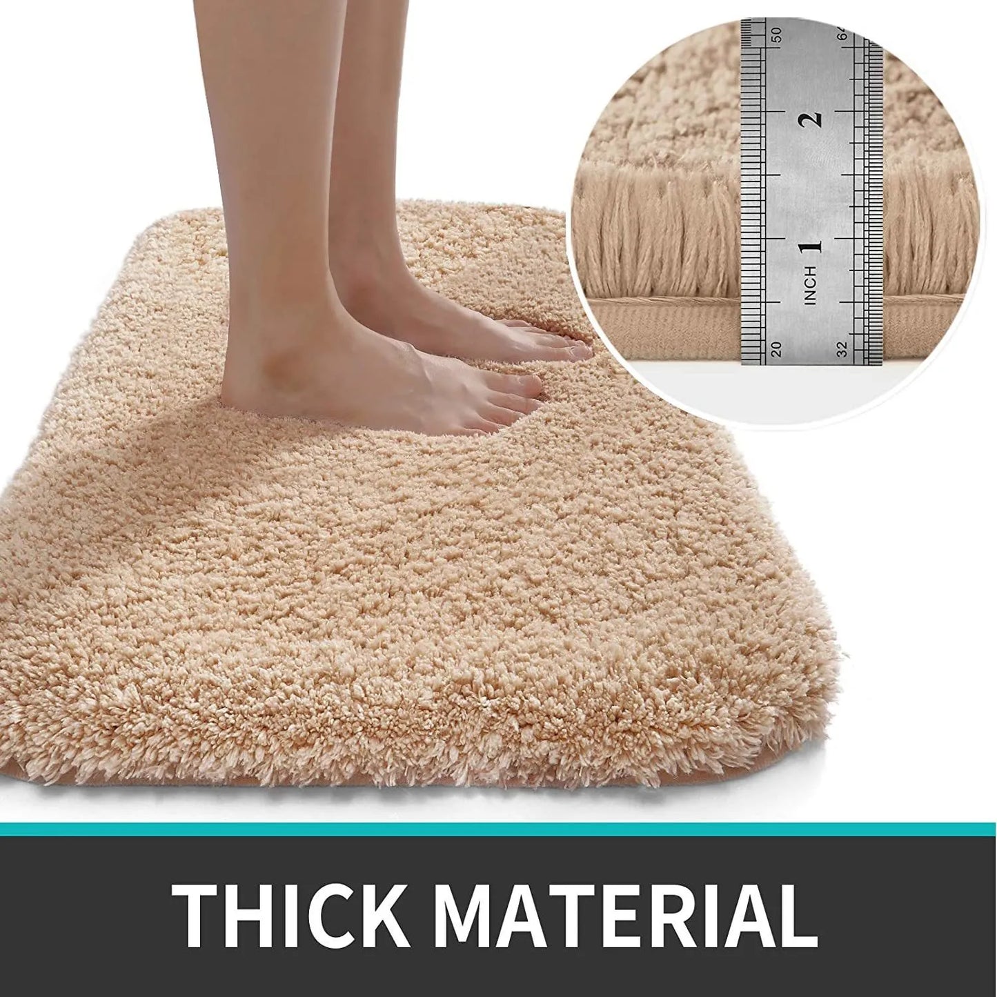 Royaleva Super Dicke Luxus Badezimmermatte - Ultra-Plüsch Komfort für Ihre Füße