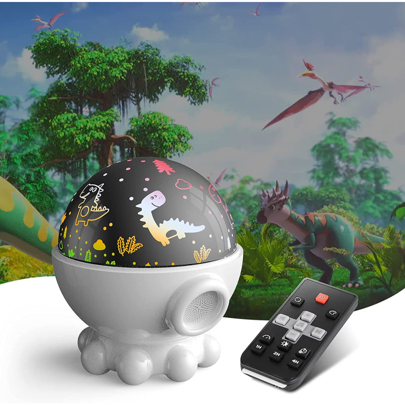 Garduru - Dinosaurier LED Lampe mit Ozean- & Sternenhimmelprojektion, inkl. Fernbedienung