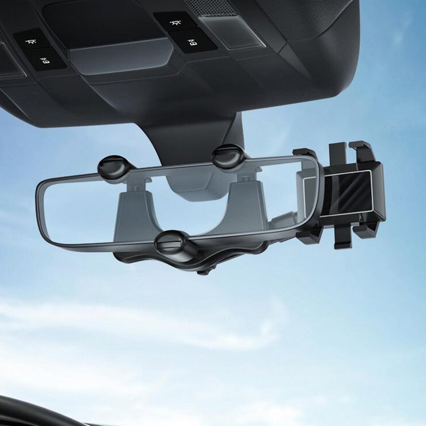 Luxora Universeller Auto Innenspiegel Freisprecheinrichtungs-Handyhalter