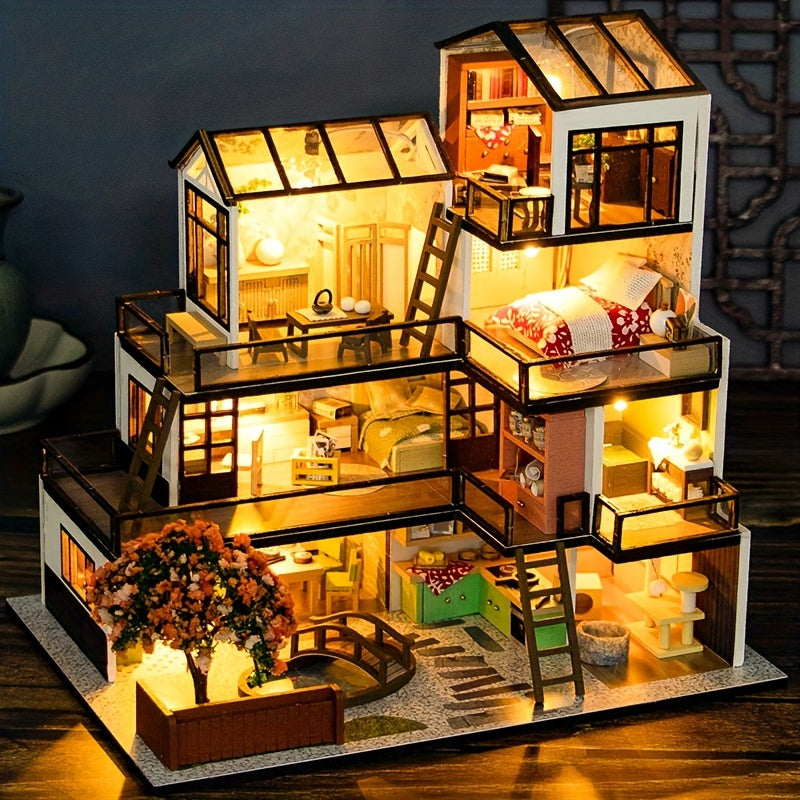 Lichtnest Miniaturhaus - Kreativer Bauspaß für jeden Hobbyisten
