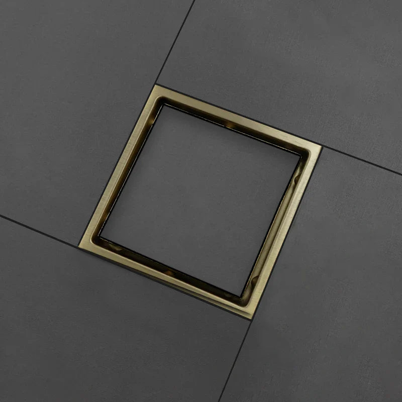 Edelstahl Quadrat Unsichtbar Eingebetteter Gitter Badezimmer Bodenablauf