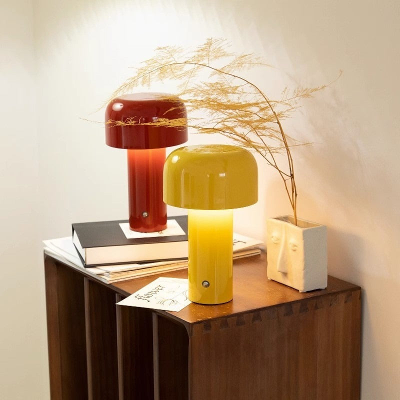 GlowMush - USB wiederaufladbare Nachttischlampe mit dimmbarem Licht