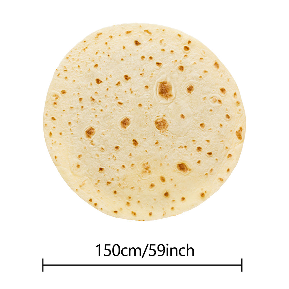 Tortilla Decke - Realistische Pepperoni Pizza Decke, Weiche und Bequeme Flanell Decke, Personalisierte Geschenk