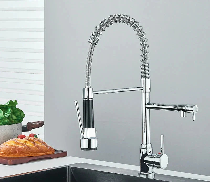 Garduru - Küchenarmatur mit 360° Schwenkfunktion & Ausziehbarem Brausekopf