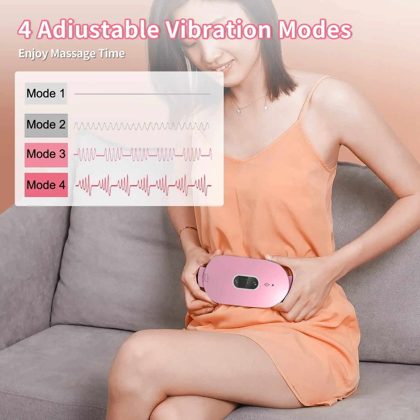 EaseFlow - Menstruationsheizdecke mit Vibrationsmassage