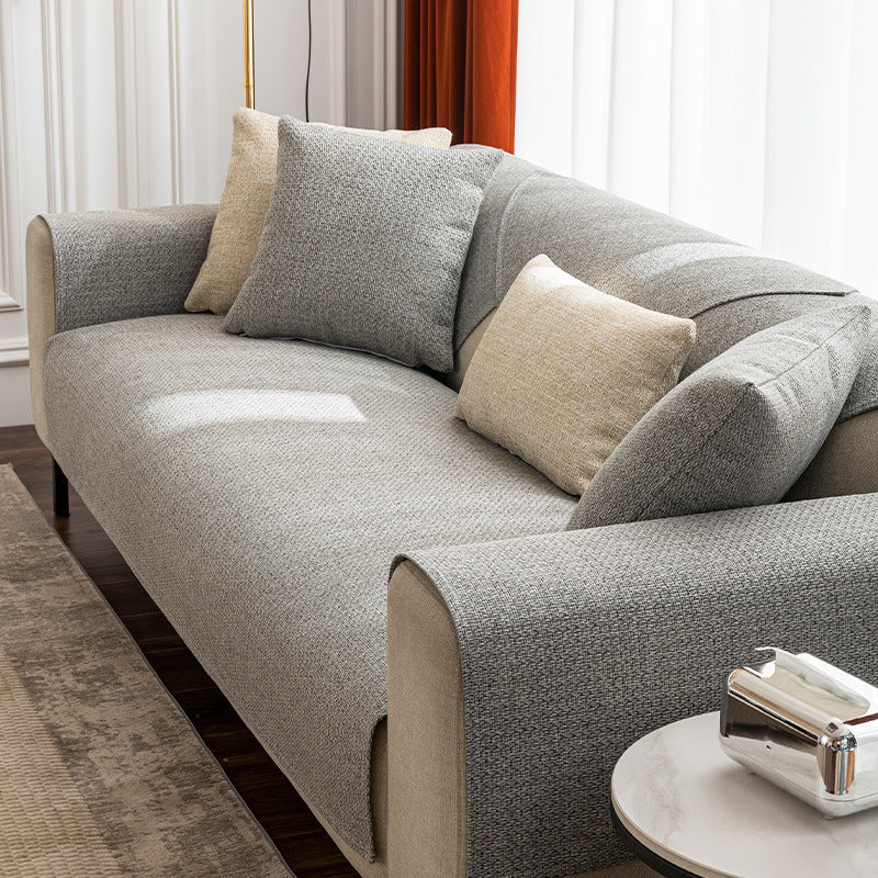 Waschbare Baumwoll-Leinen Rutschfeste Sofa/Couch-Hülle