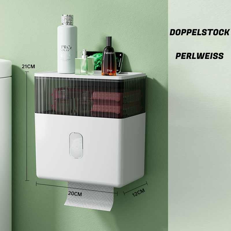 Luxus Toilettenpapierbox - wasserfest, Stauraum, Hygiene