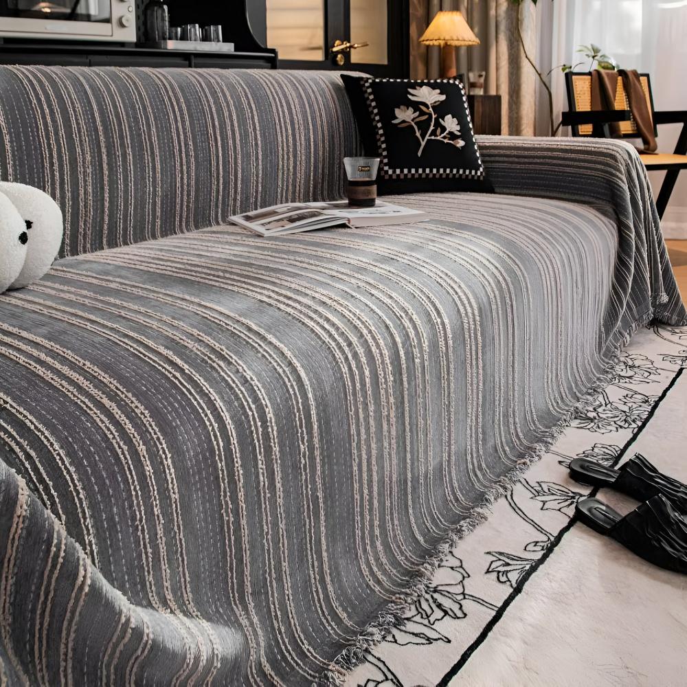 Regal Stripes Chenille Sofabezug