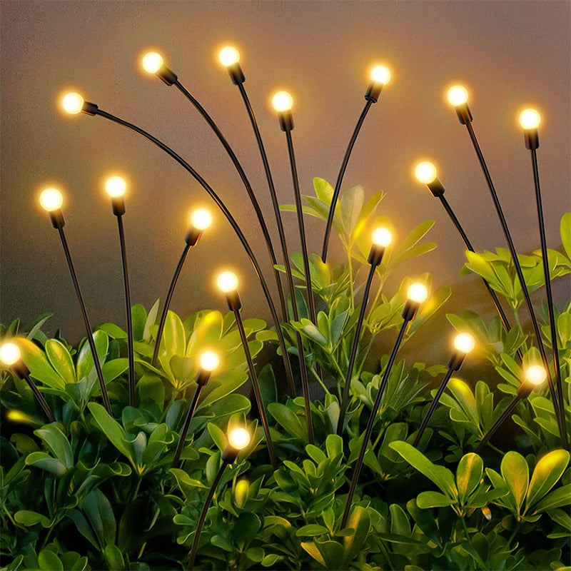 Solar Gartenbeleuchtung mit Glühwürmchen-Effekt – Wasserdichte Außenlampe für Garten und Terrasse, LED, Automatisches Ein/Aus