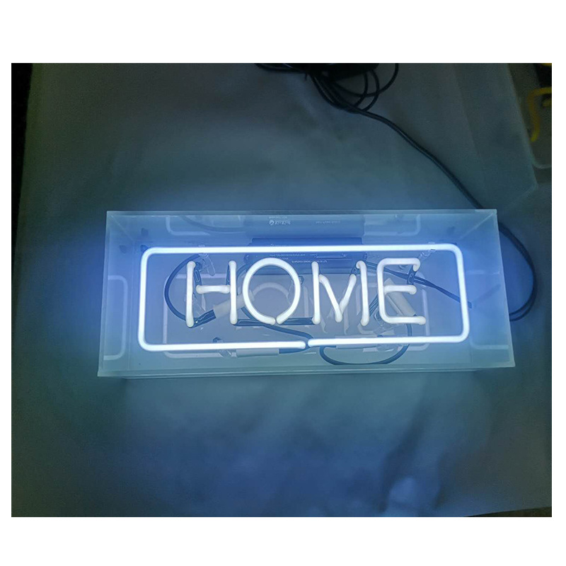 Neon Schild Acrylglas – LED Lichtbox für Wohnzimmer & Schlafzimmer, dekorative Tischlampe