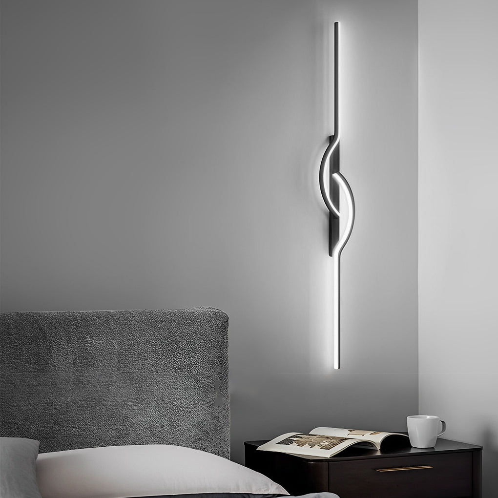 Wandleuchte Modern Schwarz Aluminium LED Leuchte