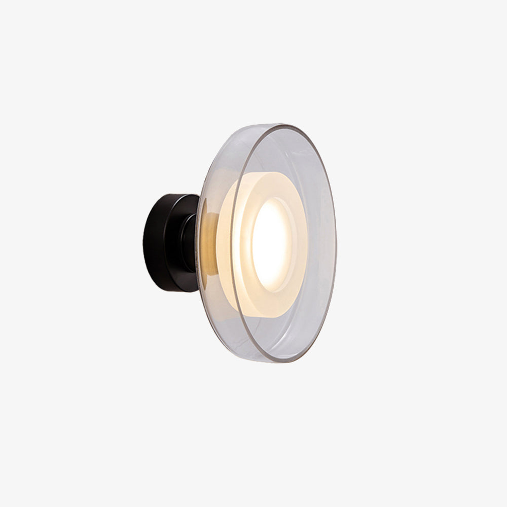 Schalenform Glas LED Wandleuchte - Elegante Wandleuchte für den Innenbereich im Schlafzimmer und Wohnzimmer