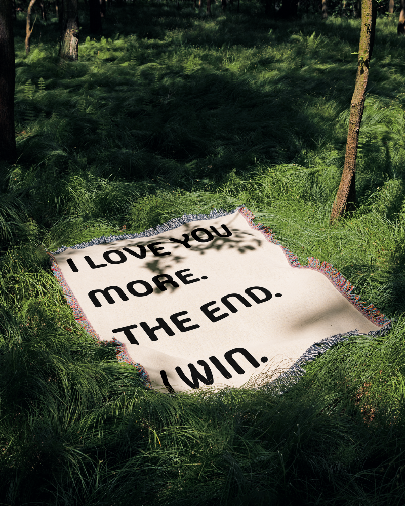 Ich Liebe Dich Mehr Gewebte Decke