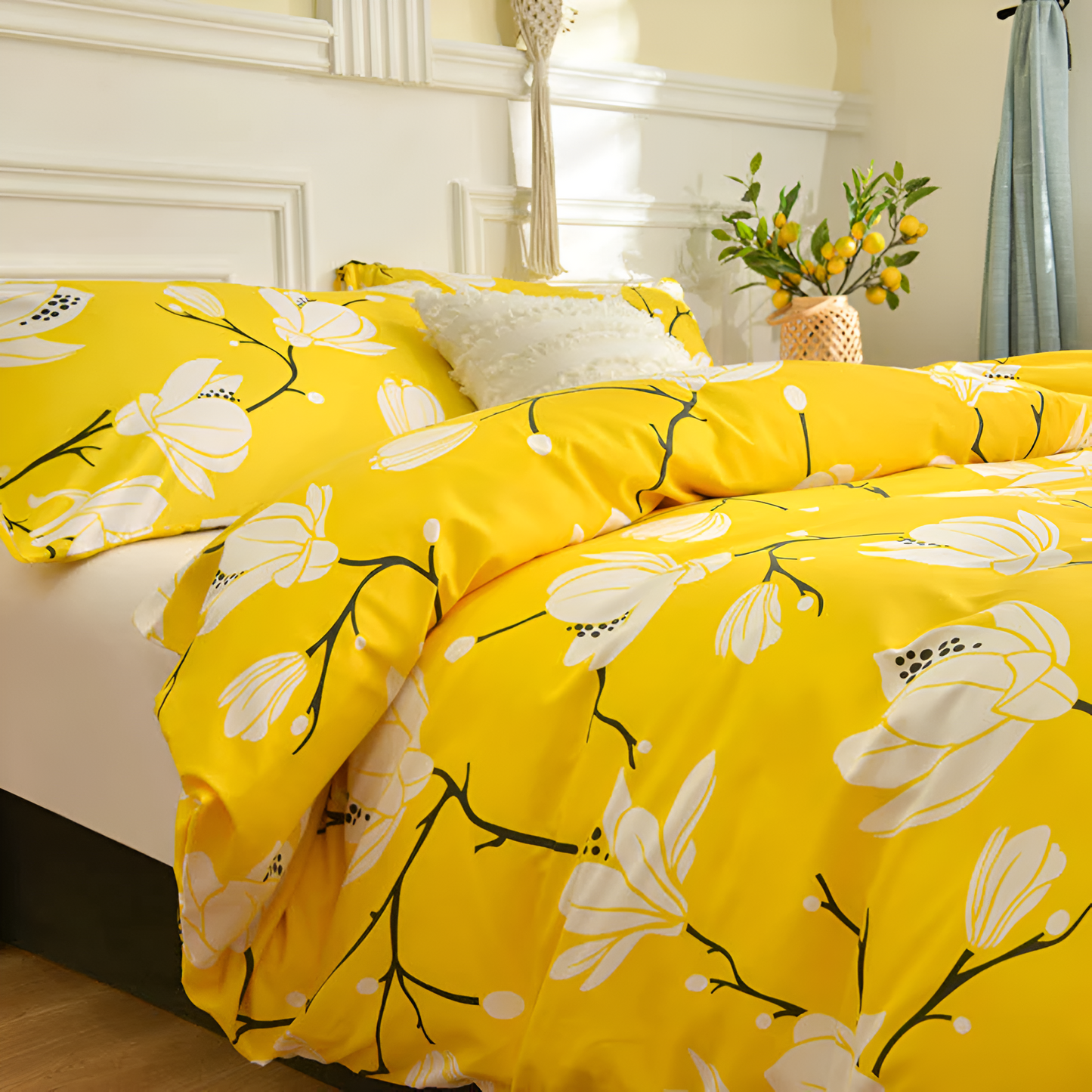 Yellow Blossom | 3-teilig Bettbezug Sets
