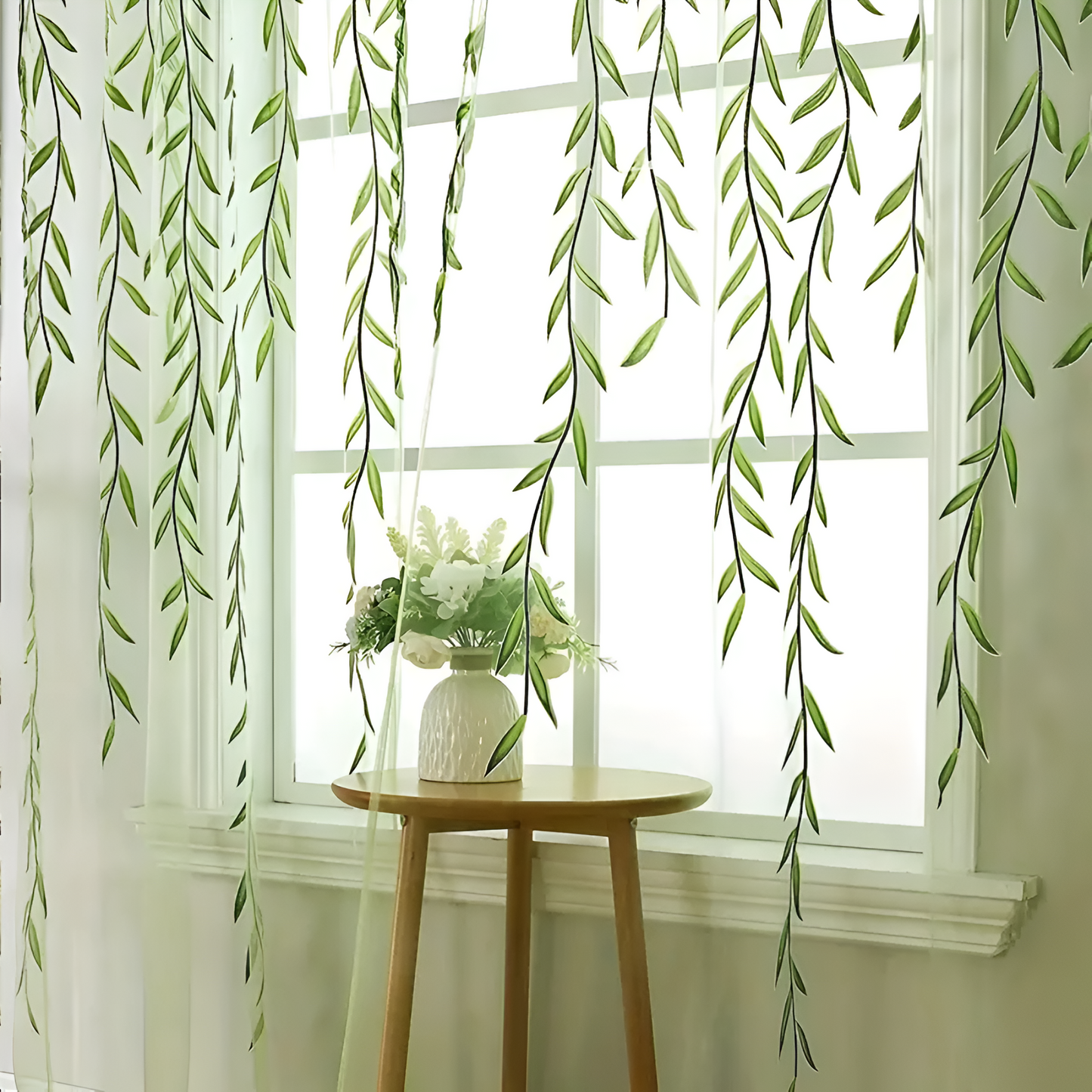 Willow Leaf Streifen Fenstervorhänger
