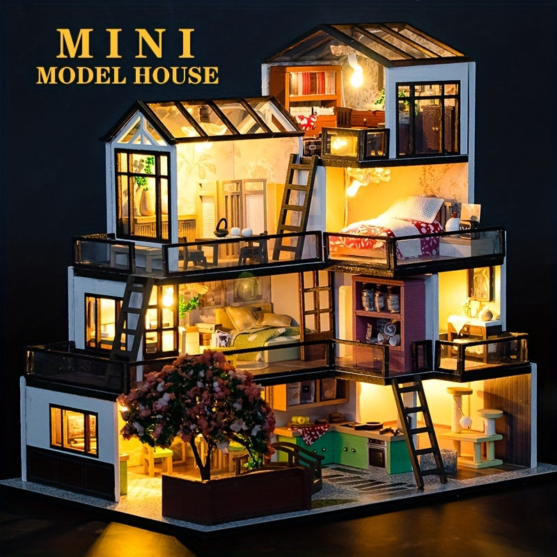 Lichtnest Miniaturhaus - Kreativer Bauspaß für jeden Hobbyisten