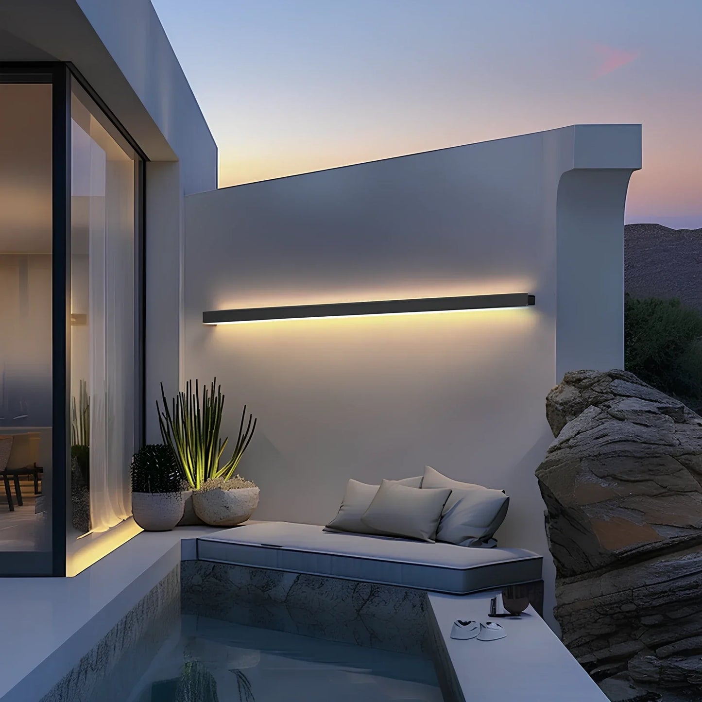 Outdoor Wandleuchte Aluminium Modern LED Wandleuchte