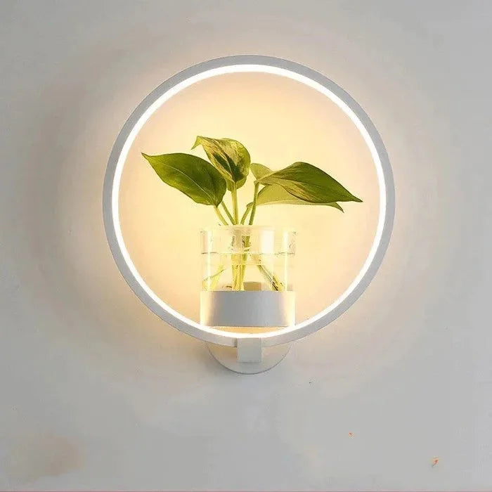 Lumora Pflanzen Wandlampe – Elegante Innenbeleuchtung mit integriertem Pflanzenhalter