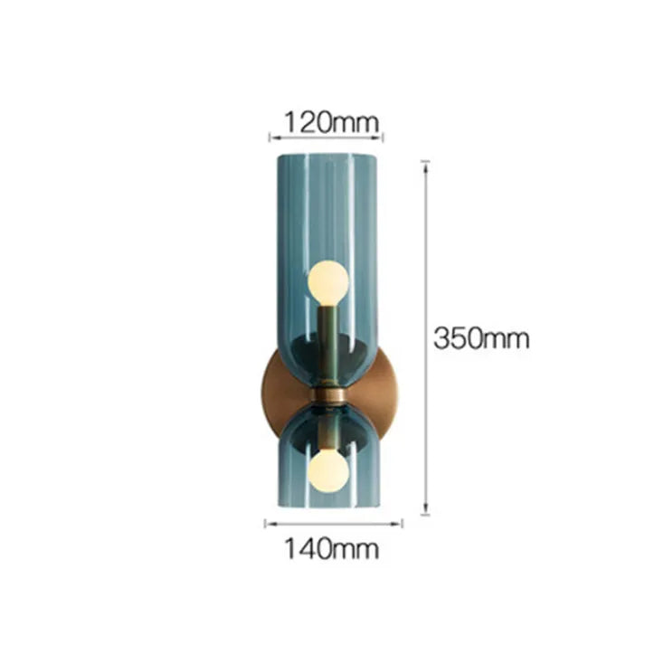 LED-Wandapplique mit Doppelkopf aus Glas – Moderne Eleganz und Energieeffizienz