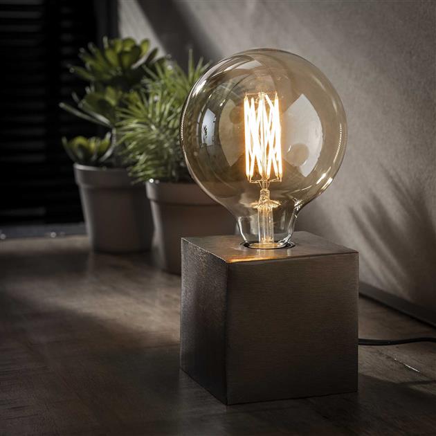 Industrielle Tischlampe Schwarzes Metall für moderne Dekoration | MetalGlow