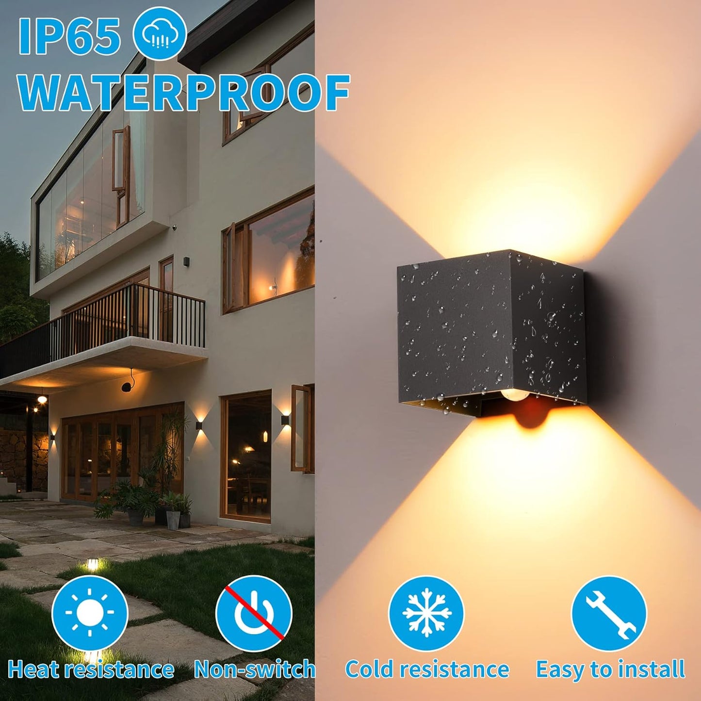 LumiShield Wandlampe - Solarbewegungsmelder Außenlicht