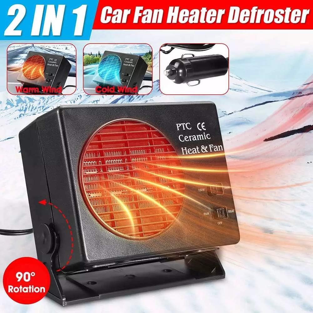 Heizlüfter für Auto | 12V tragbarer Enteiserheizer