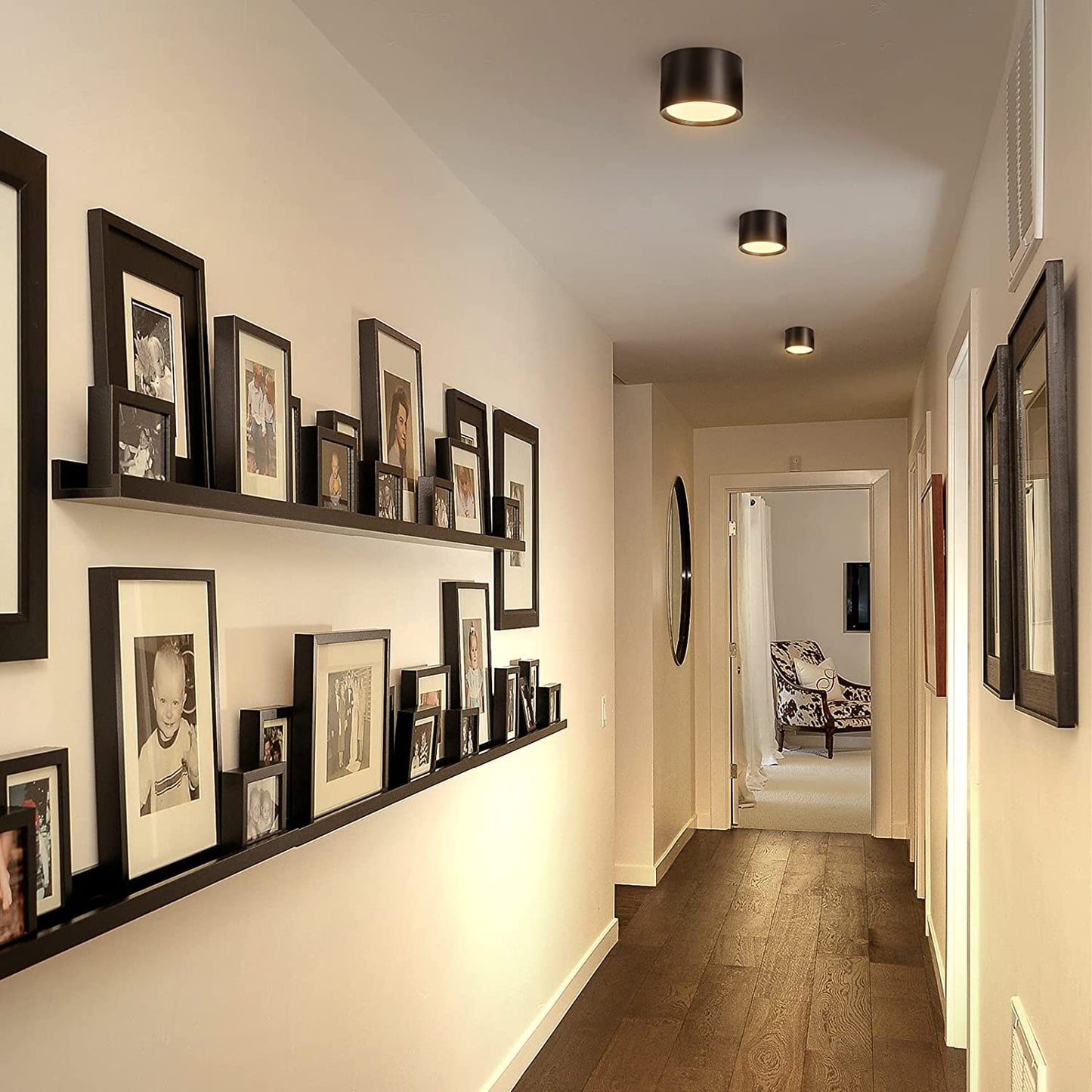 Wandlampe 360° Kabellos - LED Wiederaufladbar und Drehbar mit Touch-Bedienung