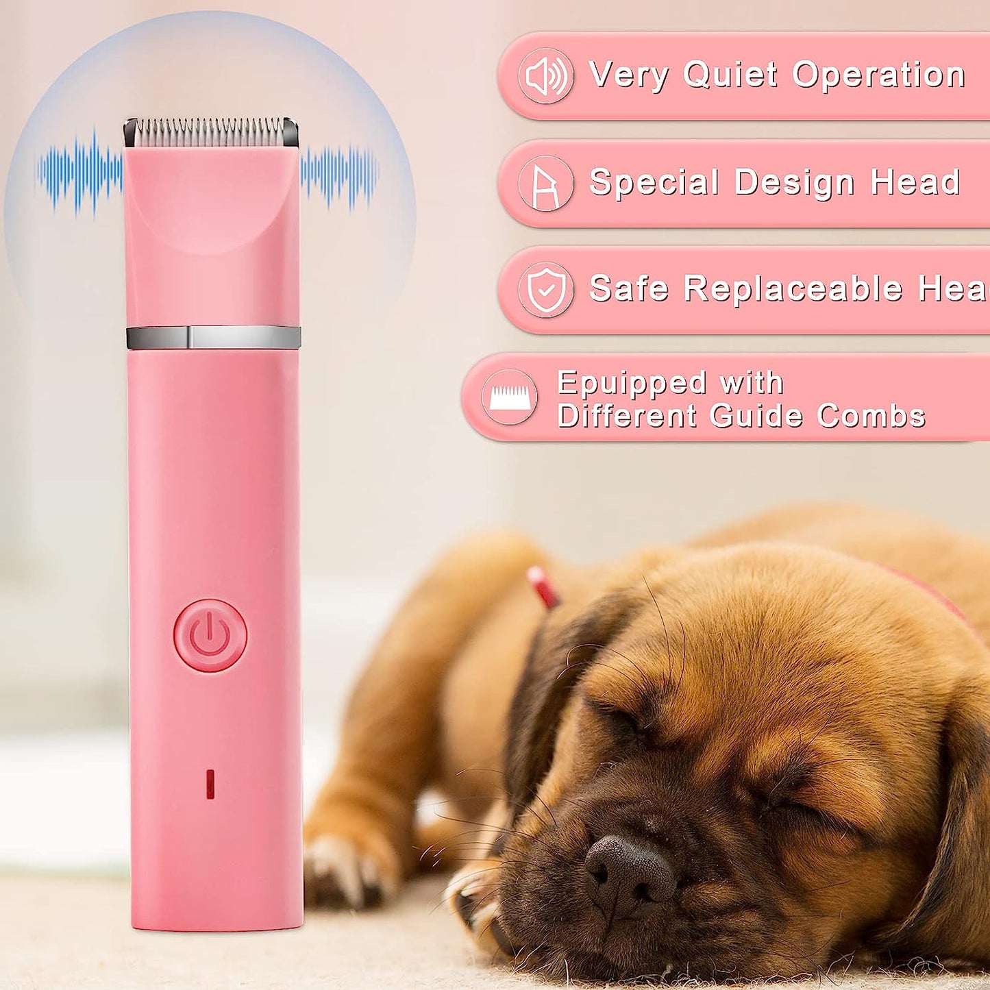 Hundefriseur Clippers Set Hund Haarschneider - Niedriges Geräusch Haustier Clippers