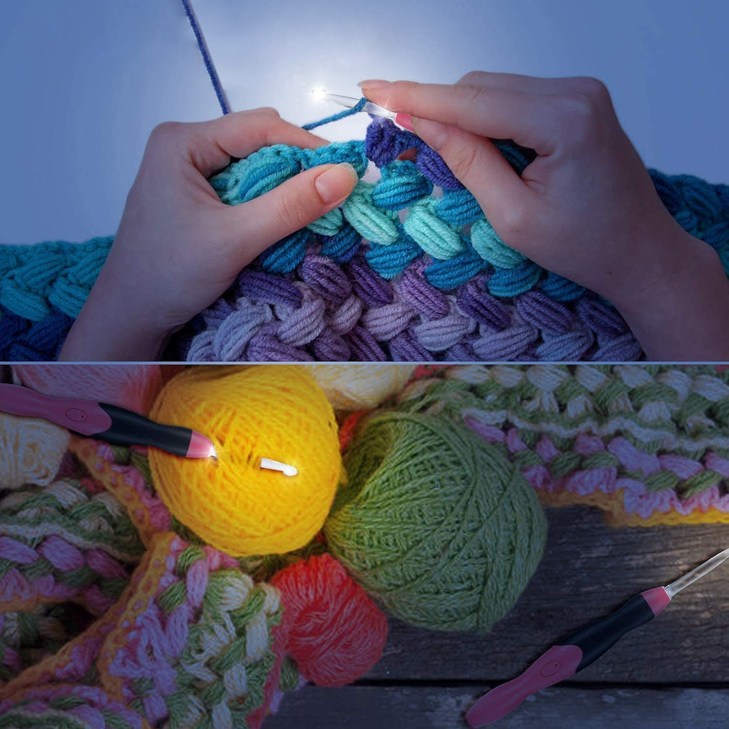 LightedHook™ | Beleuchtetes Häkelnadelset