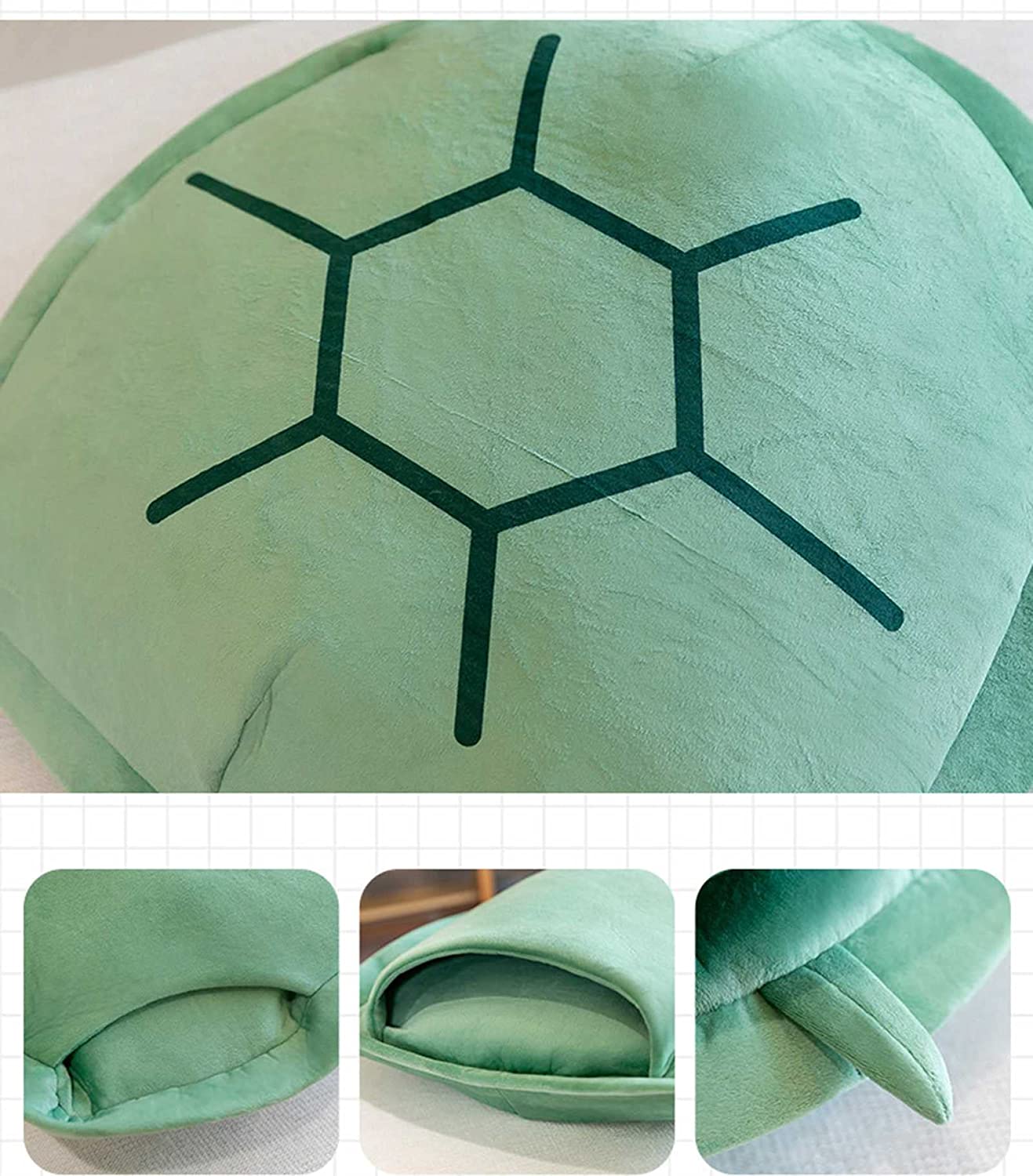 Grünes Tragbares Kissen in Form eines Schildkrötenpanzers - TurtleShell™