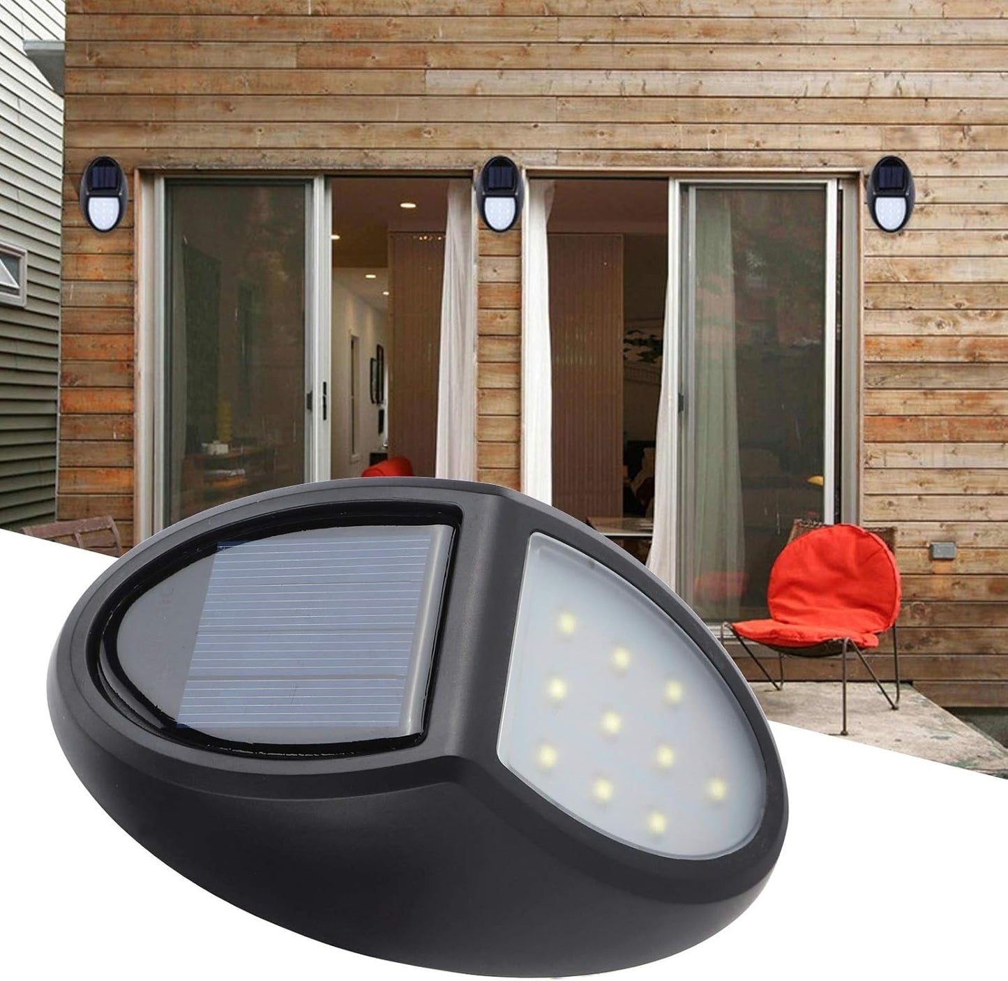 Solar LED Wandlampe für außen – wetterfest, energiesparend und mit Bewegungsmelder